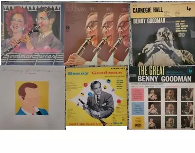 BENNY GOODMAN LOT Of 6 Vintage LP 1950s-1970s ~ Jazz Swing Blues Big Band VG EX • $25