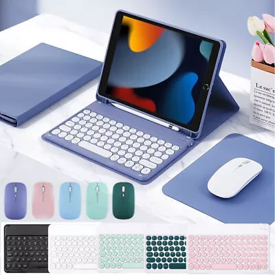 For IPad 10th 9th 8th 7th 6th 5th Generation Bluetooth Keyboard Mouse Case Cover • £12.99