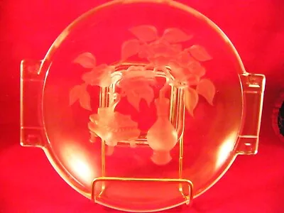 VERLYS SIGNED VTG. 1930's Motif Asian Chinois Frosted Glass Designer Bowl 6.5  • $75