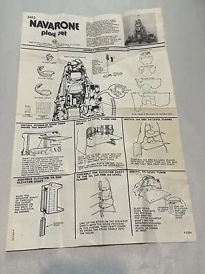 Vintage Marx Navarone WWII Military Play Set Assembly Instructions • $65