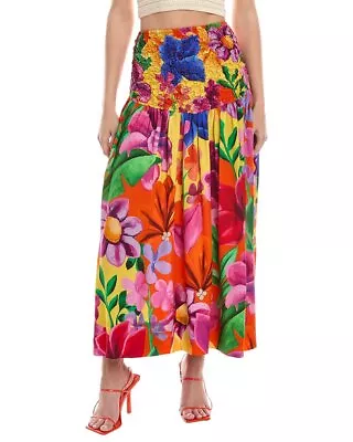 Mara Hoffman Nicole Midi Skirt Women's Red S • $99.99