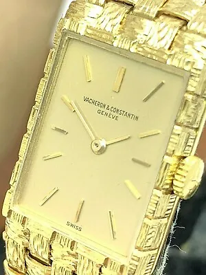 $8909.88 • Buy Vacheron Constantin Women's Watch 18k Gold Vintage Swiss Hand Wind Rectangle