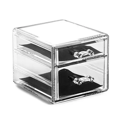 THE MANHATTAN SERIES Acrylic Makeup Drawer Organizer- 2 Drawer Small | Clear ... • $19.68
