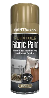 Flexible Fabric Leather And Vinyl Spray Paint Aerosol 200ml • £5.79