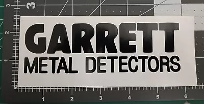 Garrett Metal Detectors Decal Die Cut Vinyl Transfer Sticker • $5