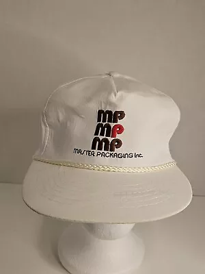 Vintage MP Master Packaging Inc Trucker Snapback Hat Cap Rare Advertising  • $31.23