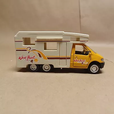 Vintage~WEST POINT~Pull N Go~MINI~Motorhome~CAMPER~Doors Open~YELLOW CAB~Works!! • $10.95