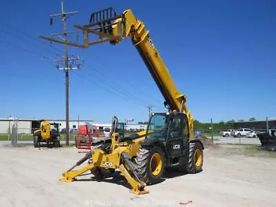 2016 JCB 512-56 56' 12000 Lbs Telescopic Reach Forklift Cab Telehandler Bidadoo • $34600