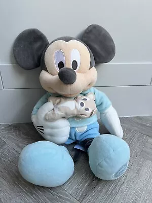 Disney Baby Disney Store Mickey Mouse Soft Plush Soft Toy Pastel Blue • £9.99