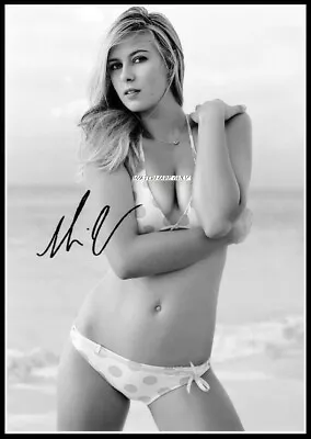 Maria Sharapova Autographed Cotton Canvas Image. Limited Edition (MS-206) X • $11.74