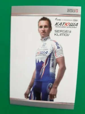 CYCLING Cycling Card SERGEY KLIMOV Team TEAM KATUSHA 2009 • $2.12