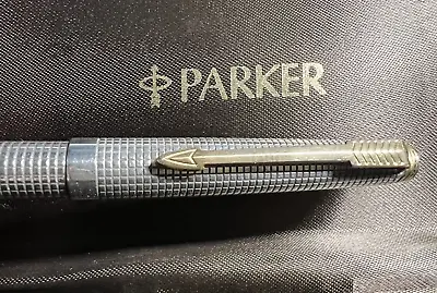 Parker Pen Sphere Sonnet Vermeil Cisele Silver 925 Solid With Case • $179.55