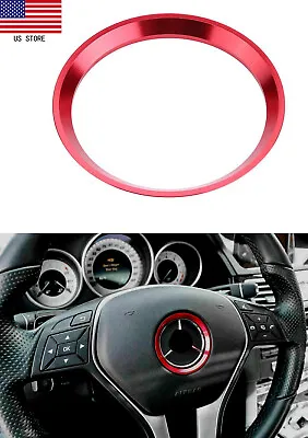 Red Steering Wheel Center Trim Ring Emblem For Mercedes-Benz B C E GLA GLK • $8.99