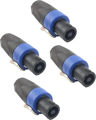 4pcs NL4FX 4 Pole Locking SpeakON Cable Connector Replacement For Neutrik • $16.87