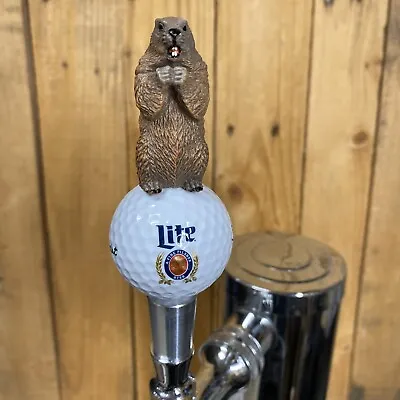 Caddyshack Golf TAP HANDLE Miller Lite Beer Keg Ball Gopher Kegerator Mini Short • $44.99