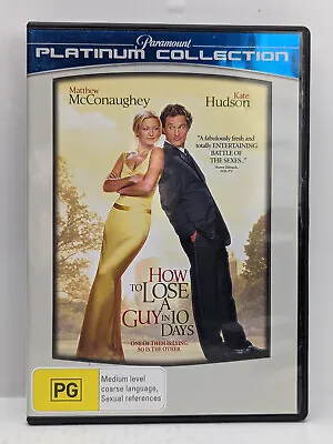 How To Loose A Guy In 10 Days DVD Region 4 PAL PreOwned Kate Hudson • $2.99