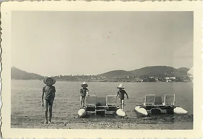 Antique Photo - Vintage Snapshot - Sea Agay Pedal - Sea Pedal Boat 1951 - 3 • $10.82