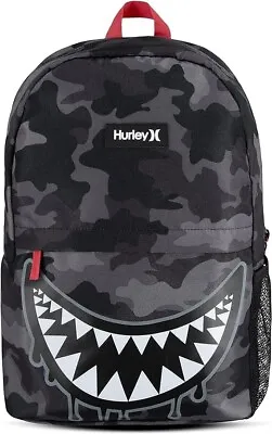 Hurley Shark Bait Grey Camo Backpack • $32.99