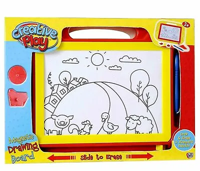 £8.45 • Buy Creative Play Plastic Material Kids Magnetic Drawing Board Sketcher Toy Ages 3+