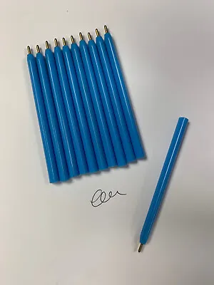 £1.78 • Buy Mini Small Pens Blue Size Half Pens - Bookies Golf Ballpoint Biro Black Ink