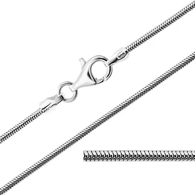 925 Sterling Silver Real Snake Chain Necklace 14  16  18  20  22  24  26  28  30 • £11.99