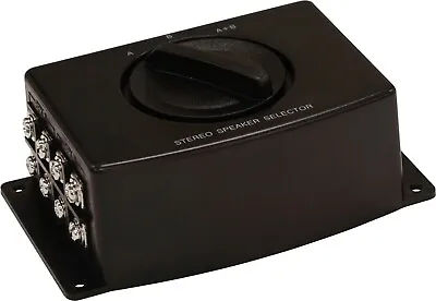 E-Audio 2 Way Stereo Speaker Switch - Speaker Selector Switch Box • £9.99