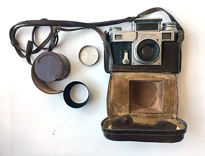 £220 • Buy Zeiss Ikon Contax Camera With Sonnar F/2 5cm Lens & Accesories