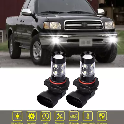 9145 Led Fog Light Bulb 6000K For Toyota Tundra 2007-2013 Tacoma 2005-2011 White • $10.68