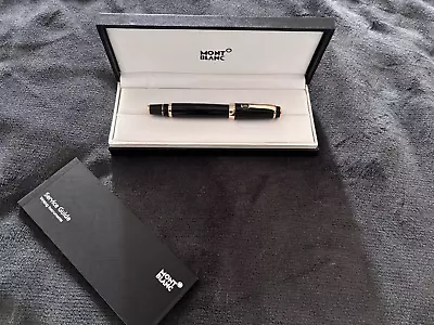 Beautiful Boheme Black Resin Ballpoint Pen With Black Gem • $129.53