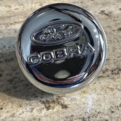 Ford MUSTANG COBRA Chrome Air Oil Valve Breather Cap 3  Metal Outlet 1  O.D. • $39.95