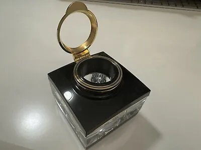 MONTBLANC MIESTERSTUCK TINTENGLASS DESK INKWELL #13921 (Missing Top Piece) • $195.56