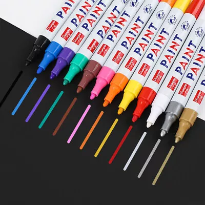 Stationary Permanent Paint Metal Painting Supplie Marker Pen Colorful Magic • $3.35