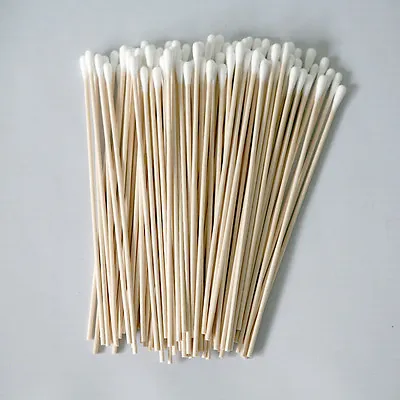 Cotton   S Applicator Q-tip 100 Pieces 6  Long Wooden Handle、 TwJ:'h • $8.04