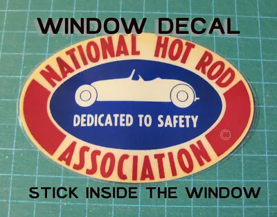 Nhra National Hot Rod Association Window Decal Sticker Vintage Look- Drag Racing • $9.47