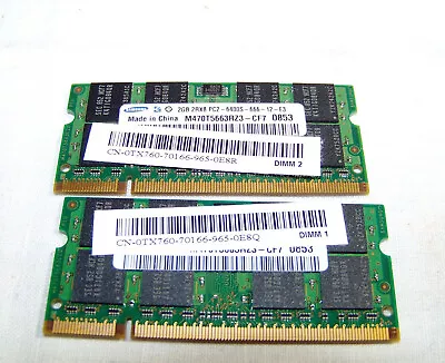 4GB (2x 2GB) RAM MEMORY FOR Dell Inspiron 15 1520 1521 1525 1535 1545 1546 • $26.79