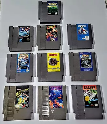 Nes Game Lot: 10 Games. • $99.99