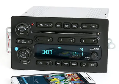 UNLOCKED GMC Chevy Truck 03-05 Radio AM FM 6 Disc CD W Bluetooth Music 15196055 • $293.25