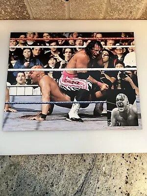 WWF WWE Poster Print Bret Hitman Hart Vs Steve Austin Wrestlemania 13 14” X 11” • $19.97