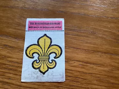 A&BC GUM MILITARY EMBLEMS STICKERS MANCHESTER REGIMENT In Good Condition. • £3.99