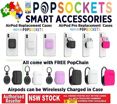 $27.60 • Buy PopSockets Holder Case For Apple AirPods & Pro Wireless Charging Compatiable