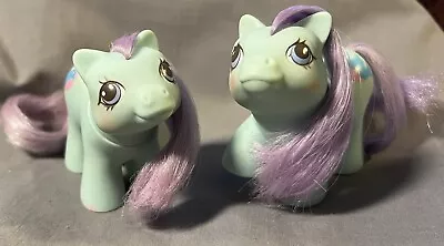 My Little Pony Vintage 1980's Puddles & Peeks Newborn Twins Babies Bait Flaws • $6