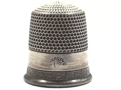 Vintage Sterling Silver Sewing Thimble # 12 2.7g • $3.25