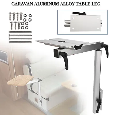 Aluminum Alloy Movable Rotatable Height Adjustable Camper Caravan Table Leg AU • $93.50