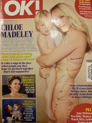 OK! Magazine January 8 2024 Princess Of Wales Kate Chloe Madeley Sharon Osbourne • £2