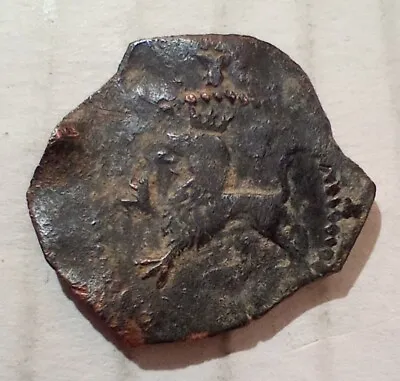 1580 - 1591 2 Maravedis Philippvs II Cob Coin Billon Spain Castle Lion Crown • $14.95