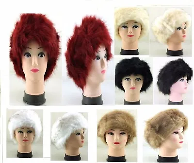 £5.99 • Buy Womens Faux Fur Winter Head Band Ear Warmer Ski Warm Hair Band Perfect Gift UK