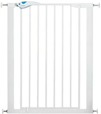 NEW Easy Fit Plus Deluxe Tall Extra High Pressure Fit Safety Gate 76 82 Cm Whit • £54.68