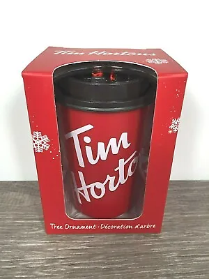 $17.95 • Buy Tim Hortons 2019 Christmas Tree Ornament Takeout Coffee Cup Plastic NIB 🍁☕🍩🌲