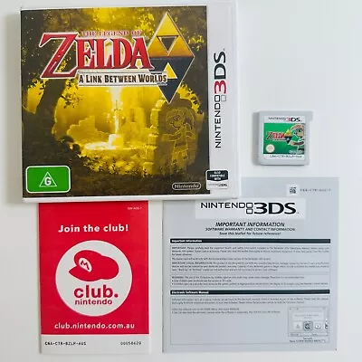 The Legend Of Zelda: A Link Between Worlds - Nintendo 3DS - Free Tracked Post! • $47