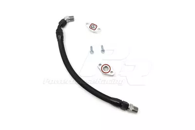 $159.13 • Buy PHR Turbo Oil Drain Kit 10AN Black Ends Black Line Supra TT MKIV 2JZ-GTE